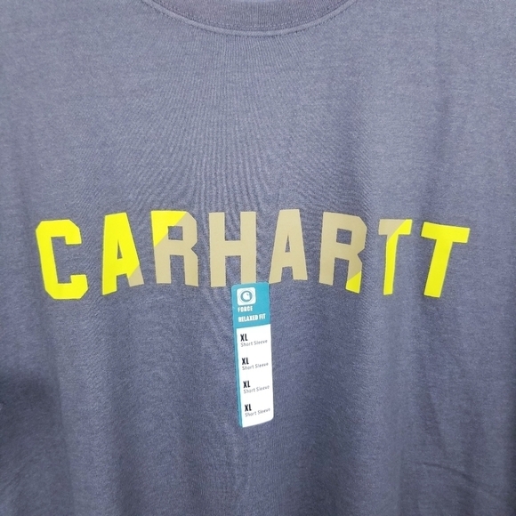 Carhartt Force Relaxed Fit Midweight Short-Sleeve Block Logo Graphic T-Shirt NWT - Picture 10 of 12